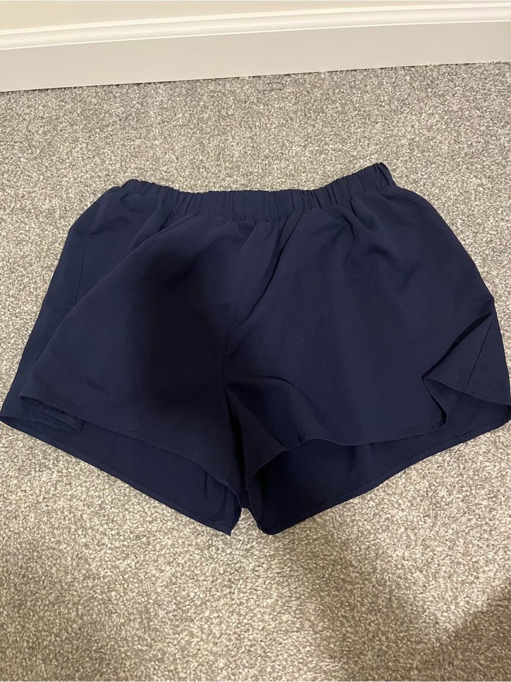 Xhilaration Navy Elastic-Waist Flow Shorts
